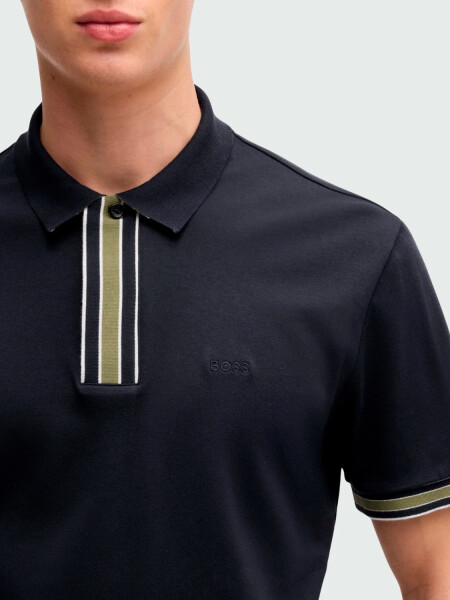 BOSS - Polo Regular Fit Azul Oscuro