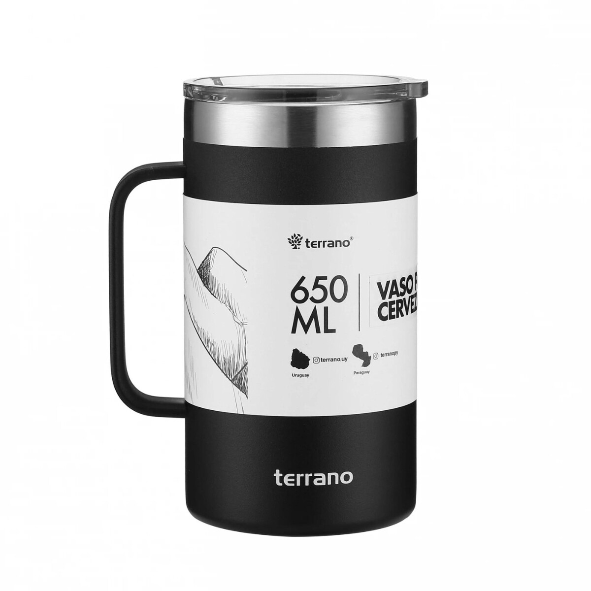 Jarra Térmica Terrano 650ML - NEGRO 