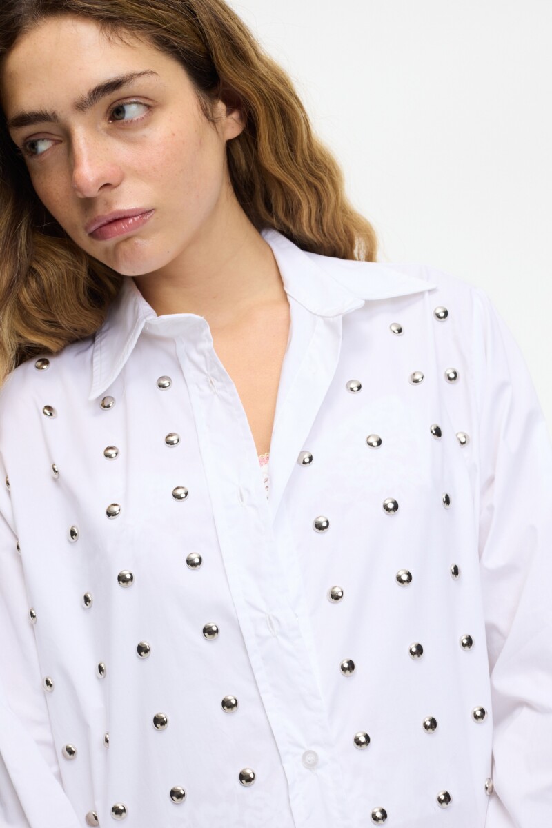CAMISA TACHAS Blanco