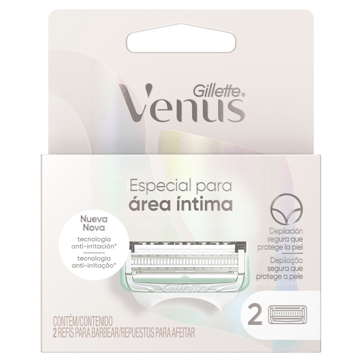 Repuesto Afeitadora Venus Intima Skincare 2 Uds. 