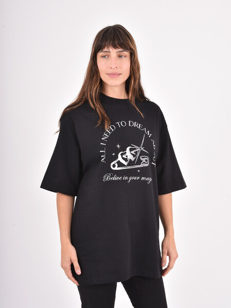 REMERA WEEK NEGRO