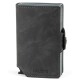 Billetera Baleine Double Kansas en Aluminio y Cuero con Protección RFID Space Grey