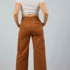 Pantalon Cargo Cropped Terracota