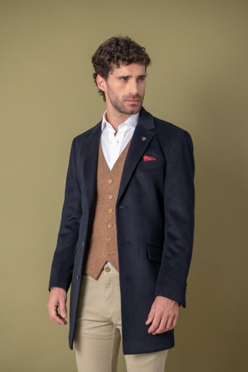 Chaquetón Slim Fit Azul Marino
