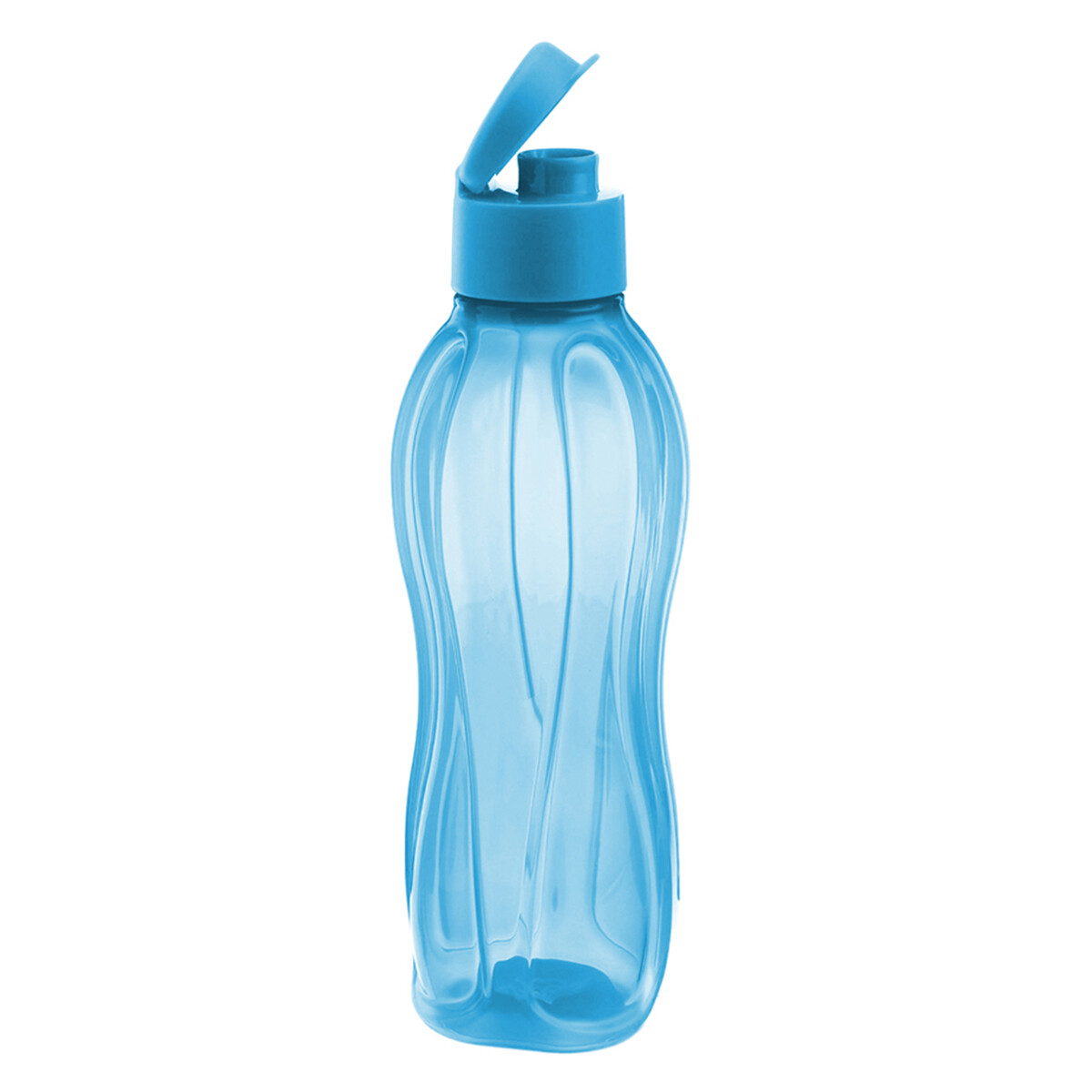 Botella caramañola plástica con tapón 800 ml - CELESTE 
