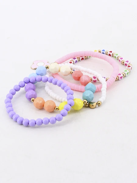 PULSERAS SET X 5 MULTICOLOR