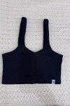 Top tiras Negro