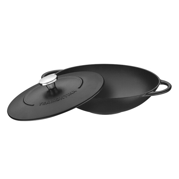 Olla wok con tapa Ø 32cm. - 5.0 lt. "TRENTO" -TRAMONTINA TR6097
