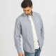 Camisa a Cuadros Gris y Azul