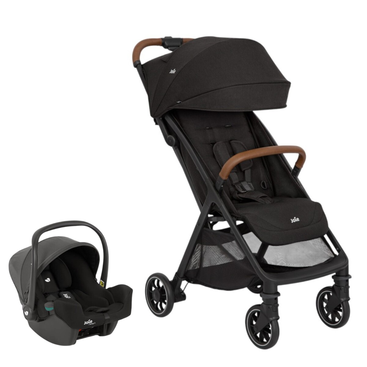 Travel System Joie Pact Pro + Silla de Auto i-Snug2 – Con Bolsa de Viaje y Protector de Lluvia 