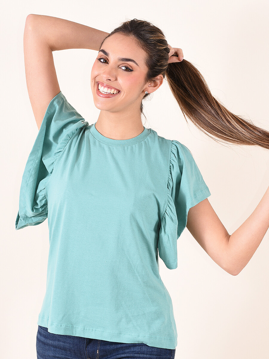 BLUSA HAKEA - VERDE AQUA 