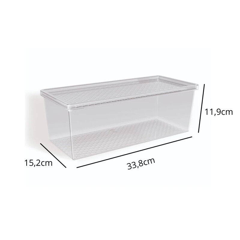 Caja organizadora multiuso 4,5L TRANSPARENTE