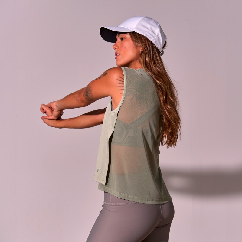 Remera Tank Joana de Mujer Verde