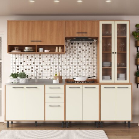 COCINA MODULADA 2.55 MT ROBLE/CHAMPAGNE - HAVANA COCINA MODULADA 2.55 MT ROBLE/CHAMPAGNE - HAVANA