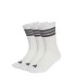 Medias Unisex Adidas 3 Tiras X3 Crw Blanco - Negro