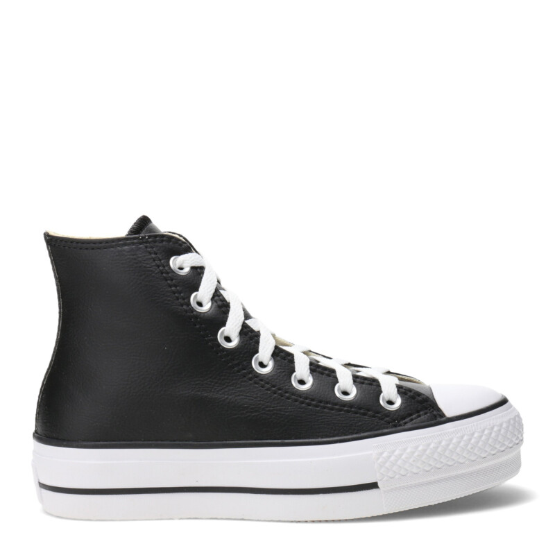 Championes Unisex Converse Plataforma Chuck Taylor Lift Negro - Blanco