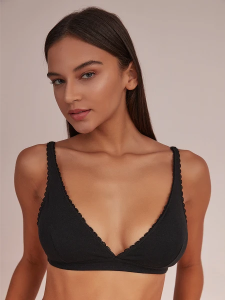 BASICO HALTER ALGODÓN NEGRO