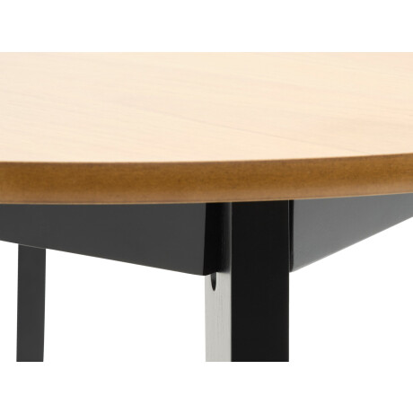 Mesa de comedor JEGIND Ø105 roble/negro Roble/negro