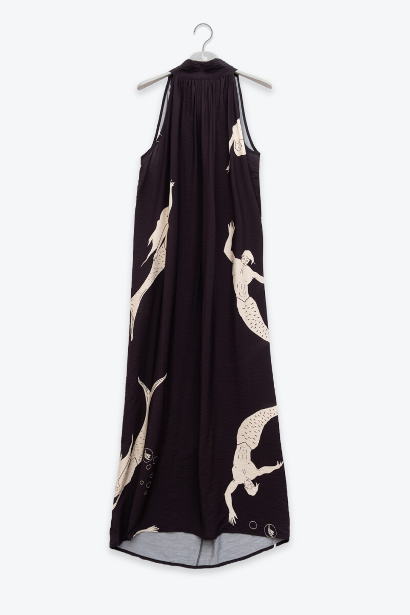 MICHU HALTER DRESS Negro
