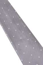 Corbata con pañuelo 8 cm GREY