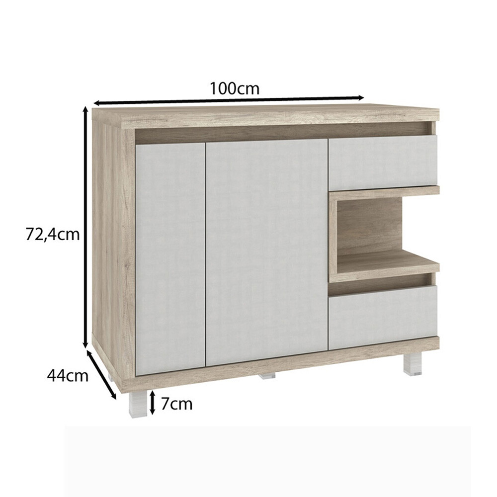 MUEBLE DE BAÑO MALBEC 100 CM COLOR BARRIQUE/ARGENTO Mueble De Baño Malbec 100 Cm Color Barrique/argento