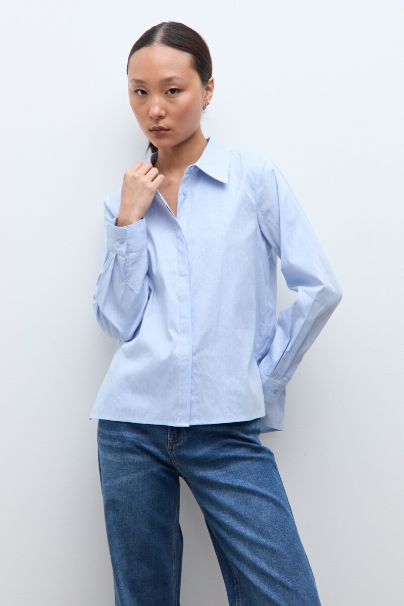 Camisa fantasía celeste