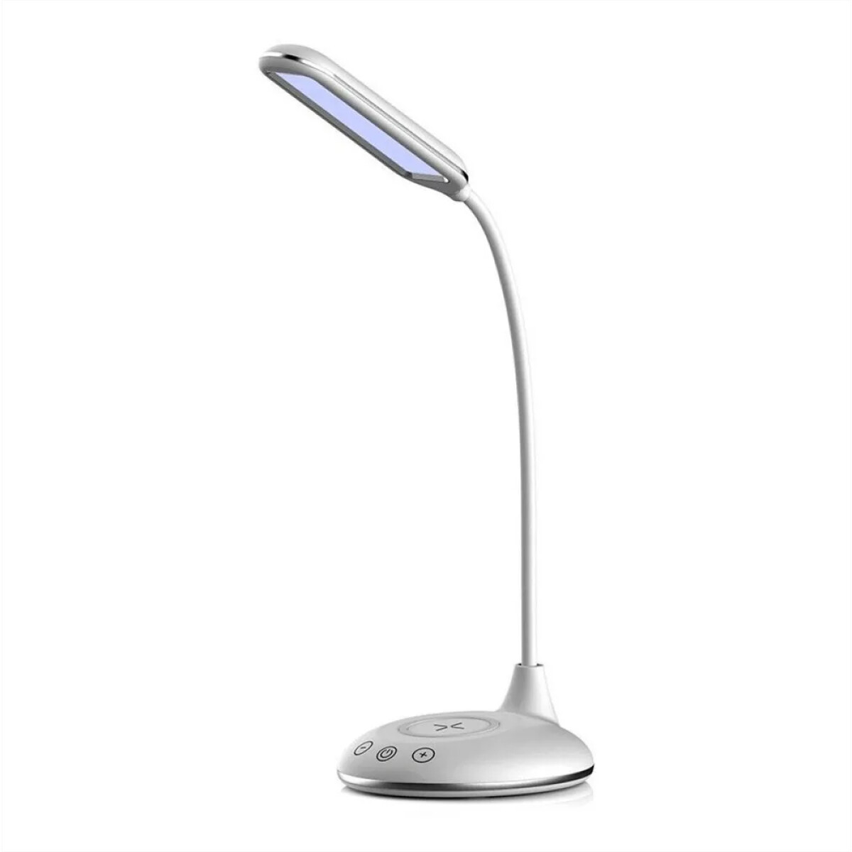 Lámpara Led Mesa y Cargador Inalámbrico 3 Luces con Dimmer - Blanco 