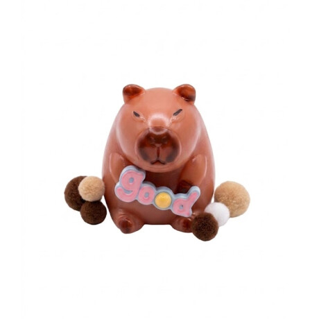 Squishy carpincho con huesito Marron