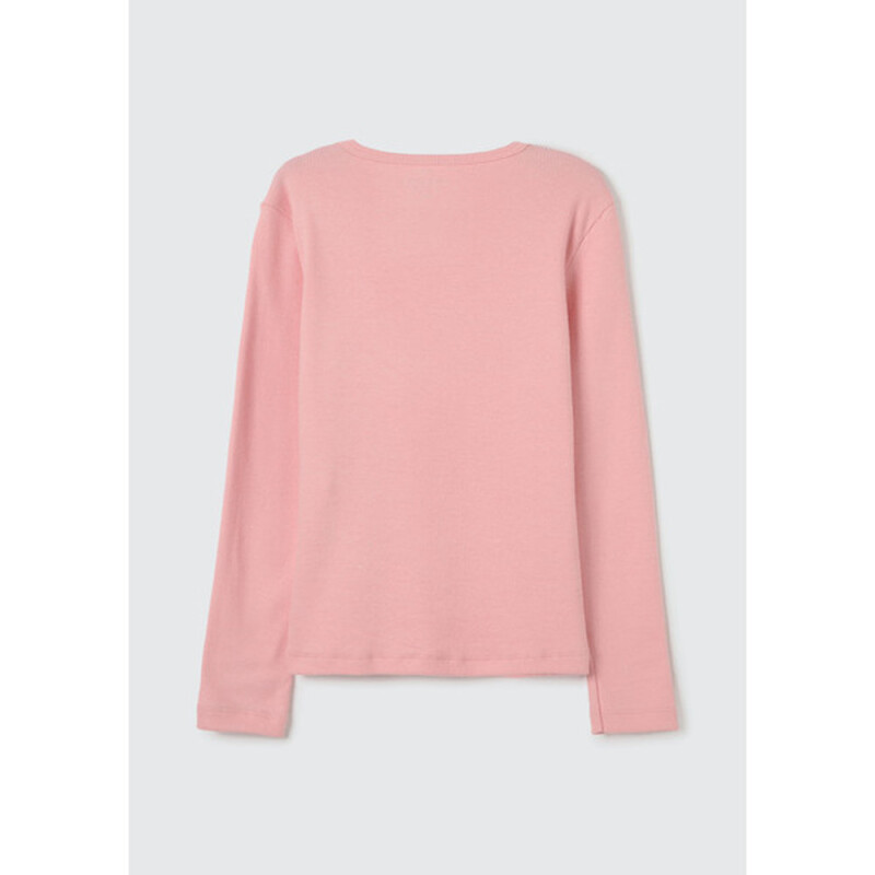 BLUSA ML FEM ROSA CLARO