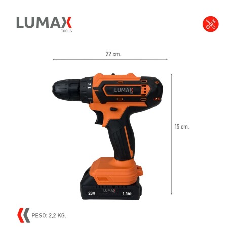 Taladro Destornillador a Batería 20V Naranja