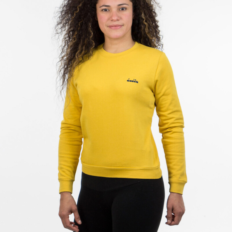 Buzo Algodón Diadora Mujer Mostaza