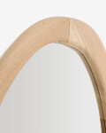 Espejo Selem de madera de mungur con acabado natural 60 x 107 cm Espejo Selem de madera de mungur con acabado natural 60 x 107 cm