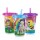 Set Nuby 3 Vasos Decorados con Sorbito 300 ml SIN BPA ROSA-CELESTE-VIOLETA