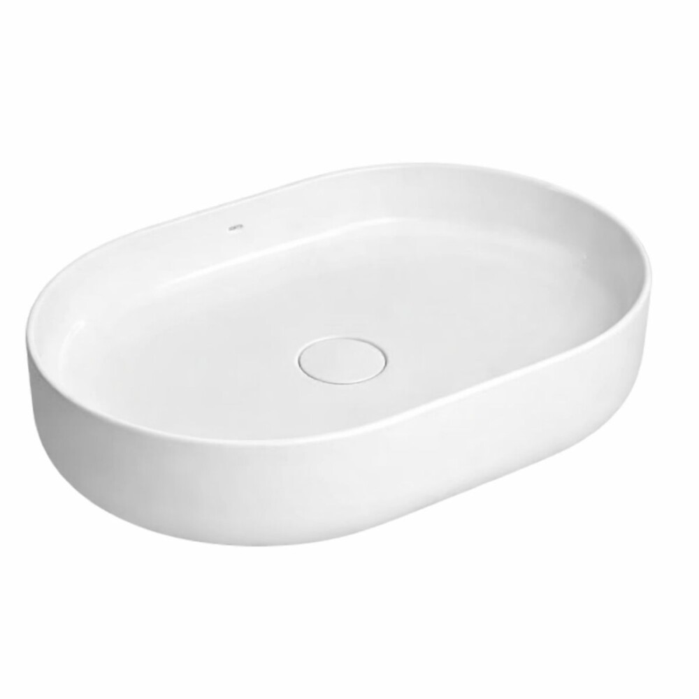 Bacha de apoyo Oval 60x40 cm blanco brillante Deca Bacha De Apoyo Oval 60x40 Cm Blanco Brillante Deca