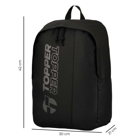 Mochila Topper Street Escolar 45cm Urbana 15.5 L Negro