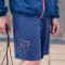 SHORT TRNG 9'' MEN gris magnet AZUL TITAN
