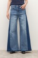 Jean wide leg Ada bicolor jean medio