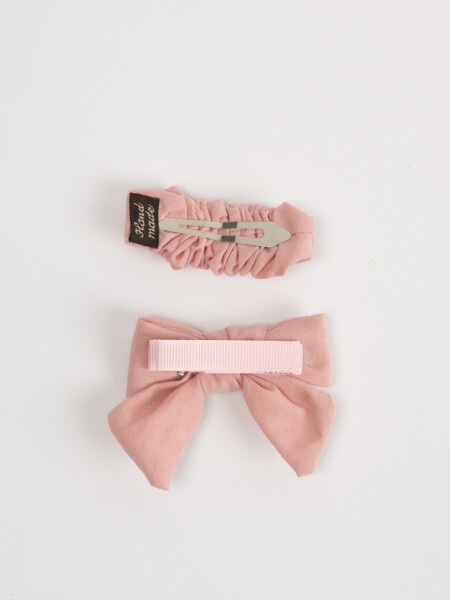 Set x 2 scrunchie y moña Rosa
