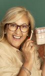 BILLETERA CANDELA CROCO TOSTADO VISON PIEL