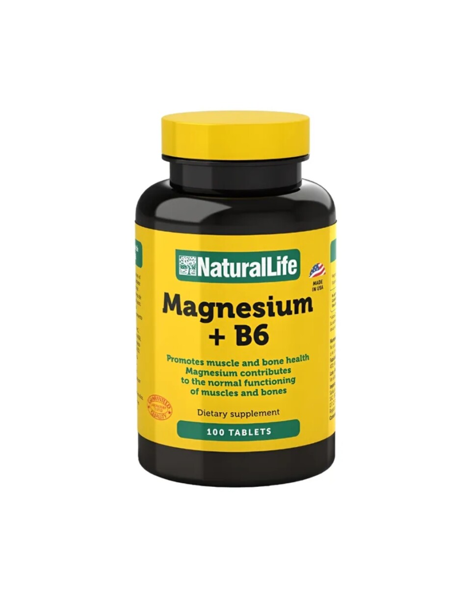 Magnesium + B6 100caps Natural Life 