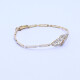 Pulsera oro 18k antigua con brillante y diamantes. Pulsera oro 18k antigua con brillante y diamantes.