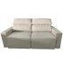San Bernardo Liso – Sofá Reclinable con Asientos Retráctiles 2.00 - Beige