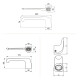 SET DE ACCESORIO BAÑO LINEA EPUYEN COLOR GRIS SATINADO GRIS-BRUSHED NICKEL