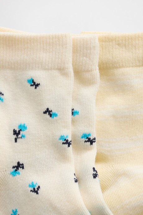 Medias Pack X2 Mujer Floral Mix Print