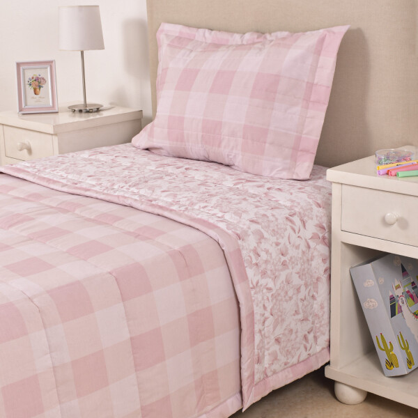 Edredón Kids Cuadros Rosas – 180×240 cm Edredón Kids Cuadros Rosas – 180×240 cm