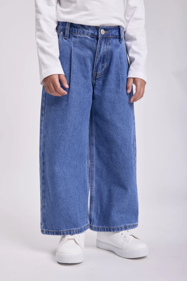 Pantalón jean pinzas Azul Claro