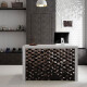 MOSAICO HEXAGONAL DE ACERO INOX COLOR ROSE GOLD 25.8X29.8 000