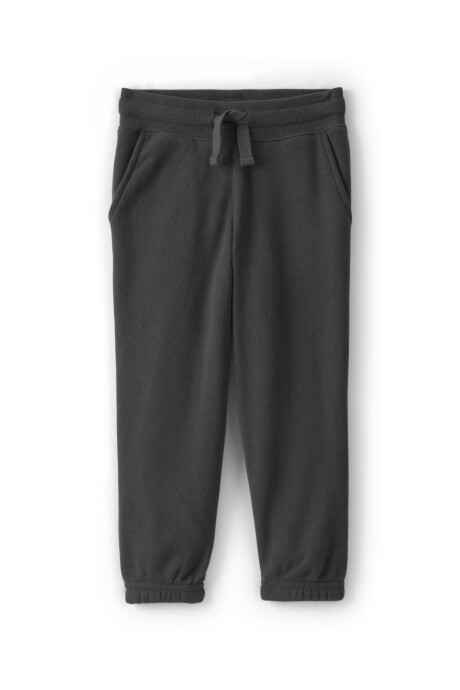 Pantalón de algodón, negro. Talles 2-5T Sin color