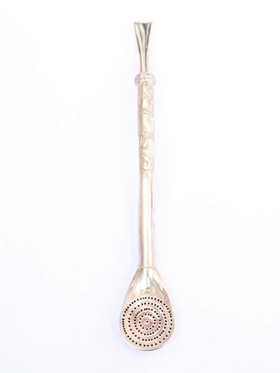 Bombilla De Plata y Oro - S25 
