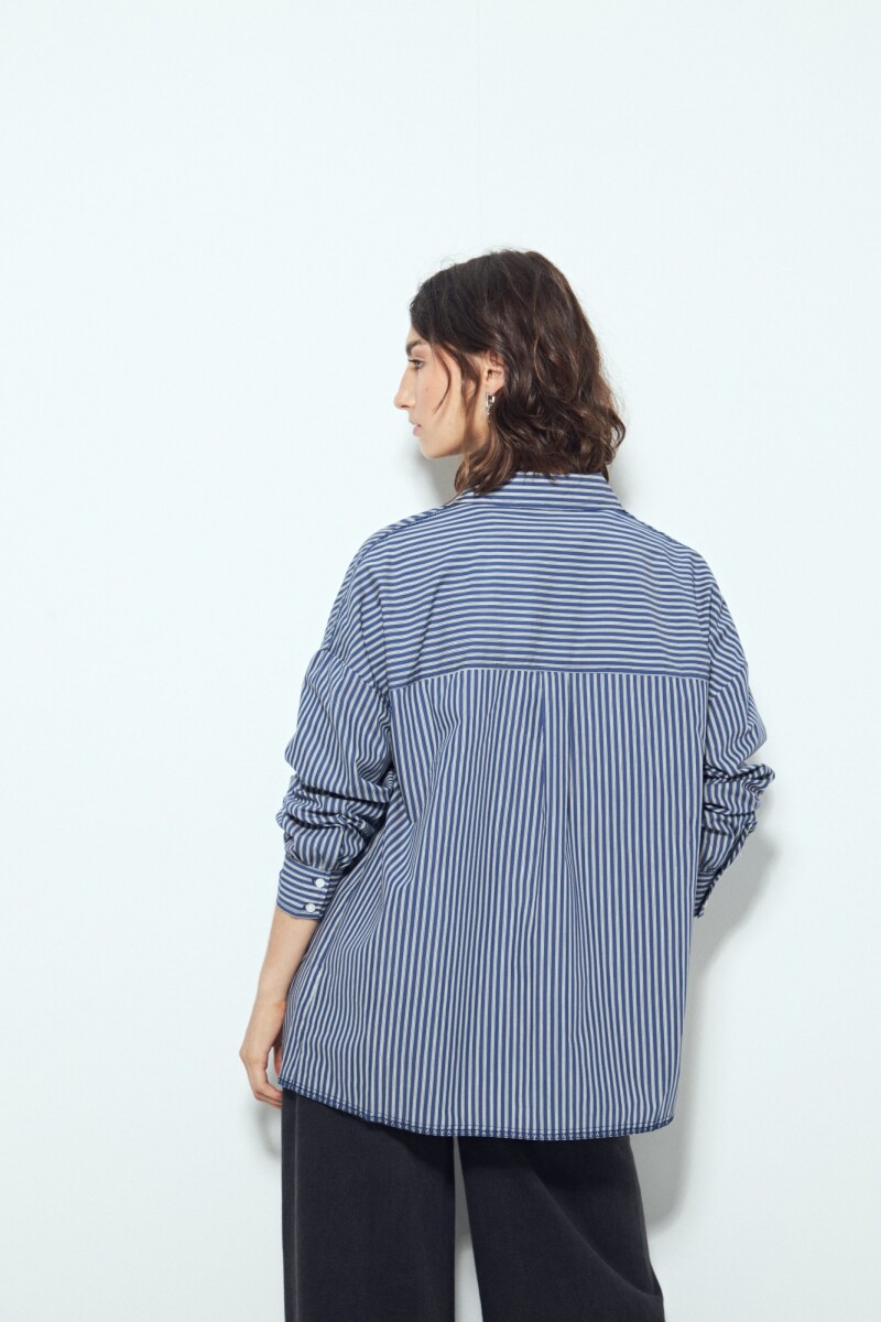 CAMISA CASTILANA Azul Marino